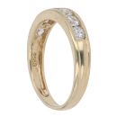 14ct Yellow Gold Cubic Zirconia Half Eternity Ring