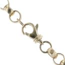 9ct Yellow Gold Patterned and Plain Belcher Chain 24"