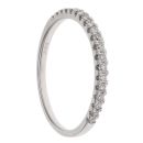 18ct White Gold 0.25ct Brilliant Cut Diamond Half Eternity Ring
