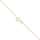14ct Yellow Gold Cubic Zirconia and Red Gem Butterfly Pendant and Chain 18"