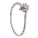 9ct White Gold 0.05ct Diamond Solitaire Ring
