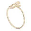 Children's 14ct Yellow Gold Cubic Zirconia Angel Ring
