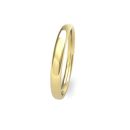 9ct Yellow Gold Slight Court Wedding Band 2.5mm