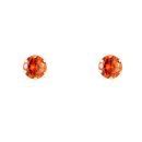9ct Yellow Gold Flame Cubic Zirconia Stud Earrings 5mm