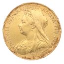 1899 Victoria Old Head UK Full Sovereign Coin