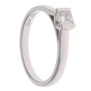 18ct White Gold 0.25ct Princess Cut Diamond Solitaire Ring
