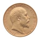 1906 Edward VII Large HeadUK Half Sovereign Coin