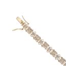 14ct Yellow Gold 1.50ct Brilliant Cut Diamond Bracelet 7.5"