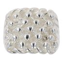Silver Five Row Keeper Ring By Icesia