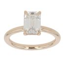9ct Yellow Gold 2.08ct Emerald Cut Lab Grown Diamond Solitaire Ring