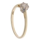 9ct Yellow Gold 0.25ct Brilliant Cut Diamond Solitaire Ring