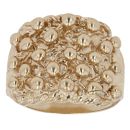 9ct Yellow Gold Five Row Keeper Ring