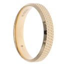 14ct Yellow Gold Textured Wedding Band 5mm