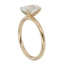 18ct Yellow Gold 1.27ct Oval Cut Lab Grown Diamond Solitaire Ring