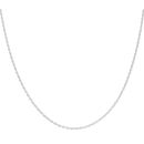 Silver Diamond Cut Rope Chain 22" By Icesia