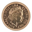 2000 Elizabeth II Fourth Portrait UK Half Sovereign coin