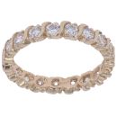 14ct Yellow Gold Cubic Zirconia Full Eternity Ring