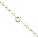 9ct Yellow Gold Cubic Zirconia Number 1 MUM Pendant and Chain 20"