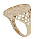 9ct Yellow Gold St George Coin Ring