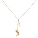 18ct Yellow Gold Dagger and Sheath Pendant and Chain 20"