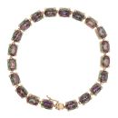 9ct Yellow Gold Mystic Topaz Bracelet 7.5"