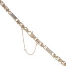 9ct Yellow And White Gold Fancy Chain 18"