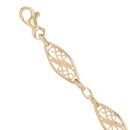 9ct Yellow Gold Patterned Fancy Bracelet 7.5"