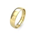 9ct Yellow Gold Slight Court Wedding Band 5mm