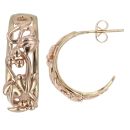 9ct Yellow and Rose Gold Tree Of Life Clogau Earrings