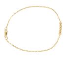 22ct Yellow Gold Slash Bead Bracelet 7"