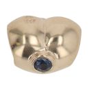 14ct Yellow Gold Pandora Sapphire Heart Charm
