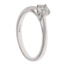 18ct White Gold 0.35ct Brilliant Cut Diamond Solitaire Ring