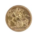 1909 Edward VII Large Head UK Full Sovereign Coin