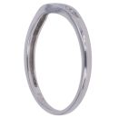 18ct White Gold 0.05ct Diamond Wishbone Ring