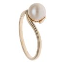9ct Yellow Gold Pearl Single Stone Ring