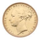 1881 Victoria Young Head Australia Full Sovereign Coin