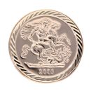 9ct Yellow Gold St George Coin Ring