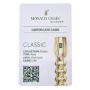 14ct Yellow Gold Monaco Curb Classic Plain Lock Chain 20"