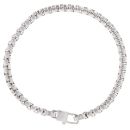 Unique & Co Stainless Steel Matte Box Bracelet 8"