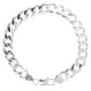 Silver Flat Curb Bracelet 8"
