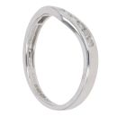 18ct White Gold 0.20ct Brilliant Cut Diamond Wishbone Ring