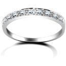 9ct White Gold 0.31ct Half Eternity Diamond Ring
