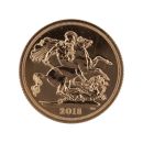 2018 Elizabeth II Fifth Portrait UK Full Sovereign Coin Proof Boxed