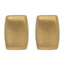 22ct Yellow Gold Matte Barrel Stud Earrings