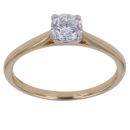 18ct Yellow Gold 0.50ct Brilliant Cut Lab Grown Diamond Solitaire Ring