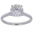 18ct White Gold 2.00ct Brilliant Cut Lab Grown Diamond Solitaire Ring