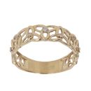 9ct Yellow Gold 0.05ct Brilliant Cut Diamond Celtic Ring