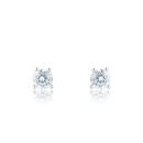9ct White Gold 1.00ct Lab Grown Diamond Stud Earrings G VS