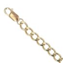 9ct Yellow Gold Curb Bracelet 8"