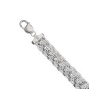 Silver Herringbone Bracelet 7" By Icesia